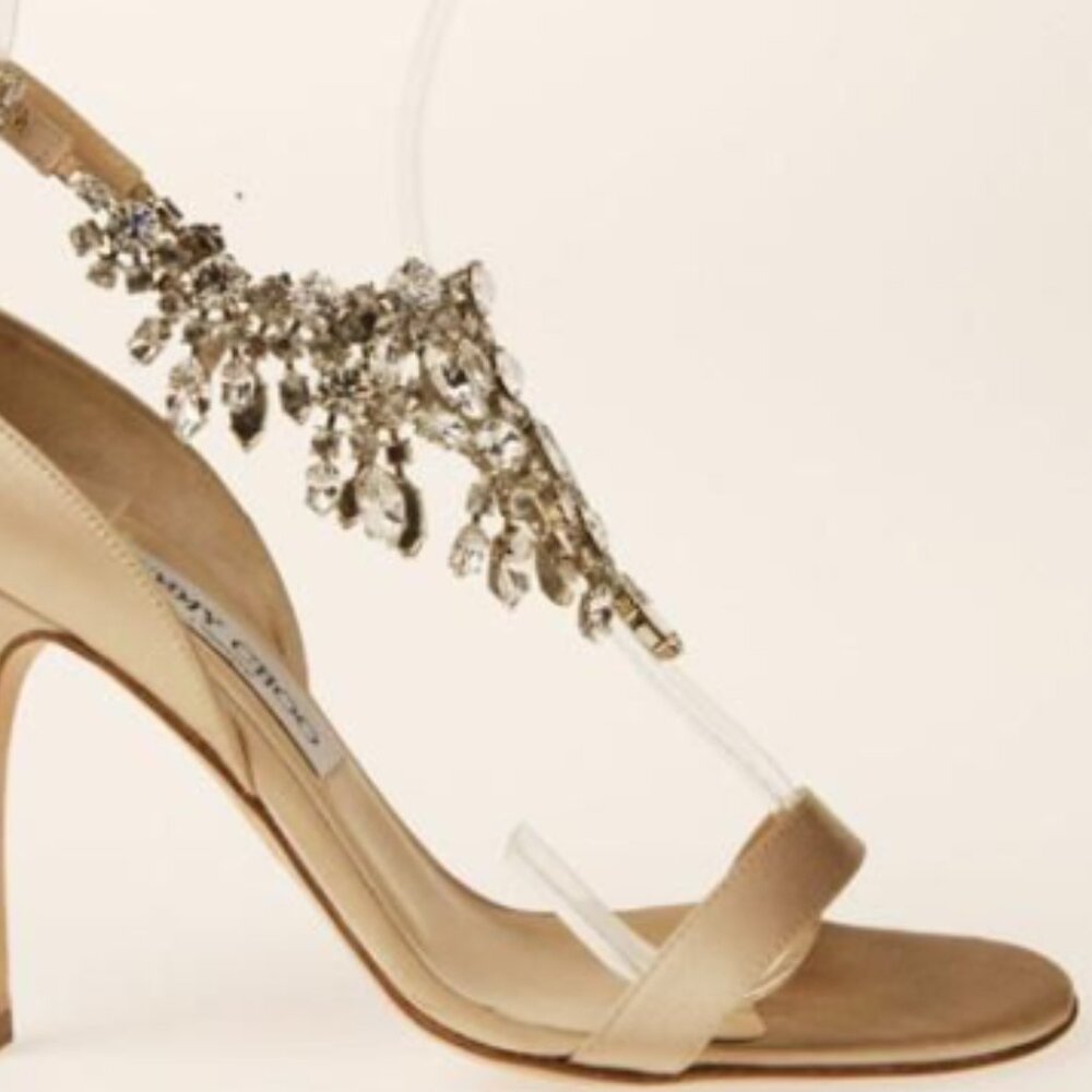 Jimmy Choo gorgeous cream satin and Crystal heels. Size 36 - Picture 16 of 16
